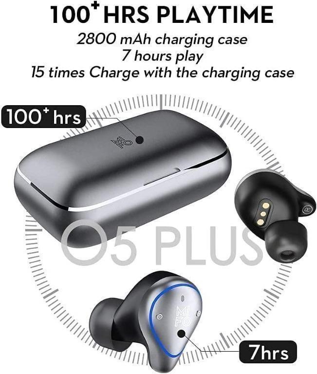 Mifo o5 plus wireless earbuds ipx7 waterproof bluetooth 5 earbuds with 100 hours hot sale