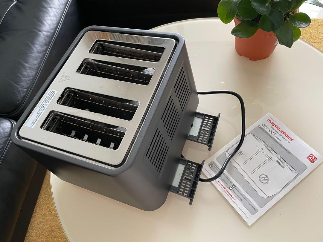 Morphy Richards 4 Slice Toaster Aspect Titanium, TV & Home