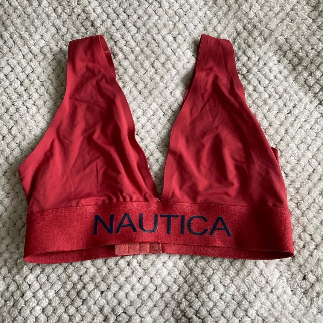 thumbnail image 2 of Nautica Women's Bandeau Bra Top - Quick Dry Swim And Sportswear Hybrid 2 of 12