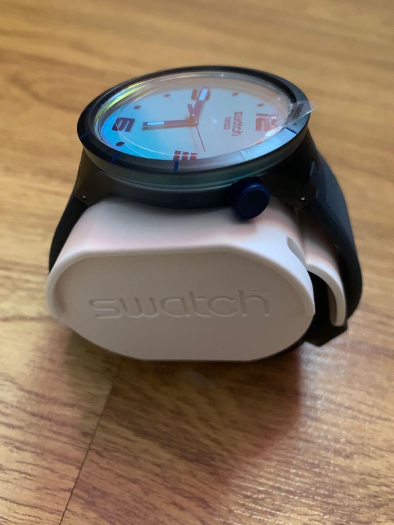 NEW Swatch Watch Futuristic Grey Quartz Men s Watch Men s