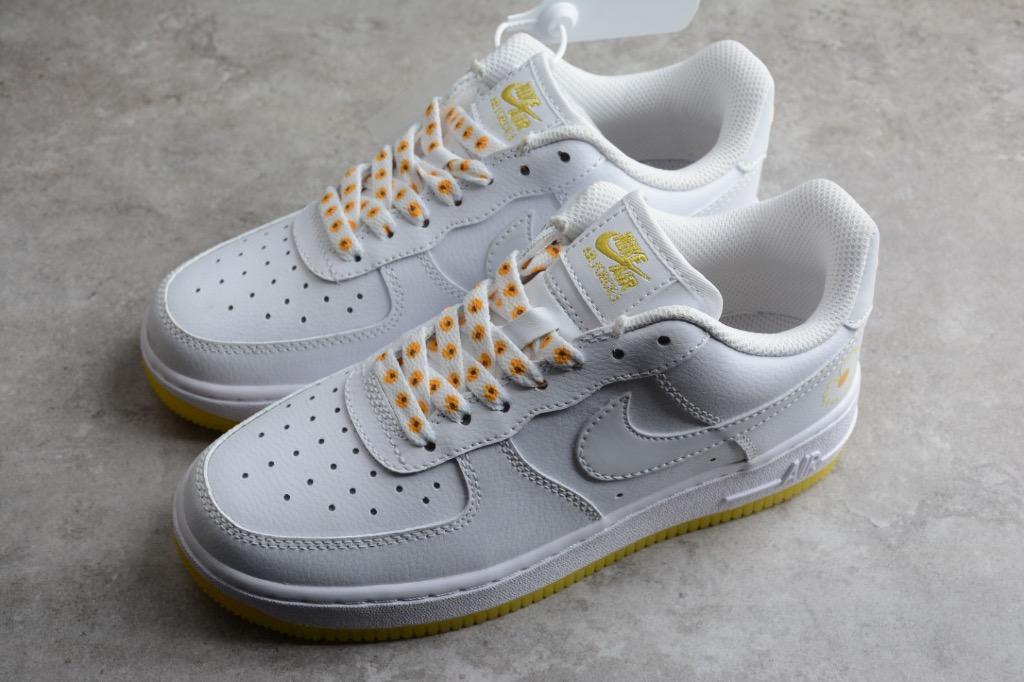 Nike af1 sale white and yellow