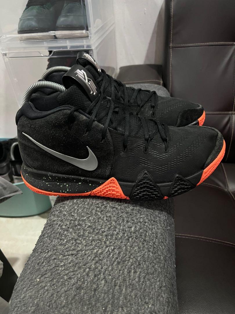Kyrie 4 best sale black orange