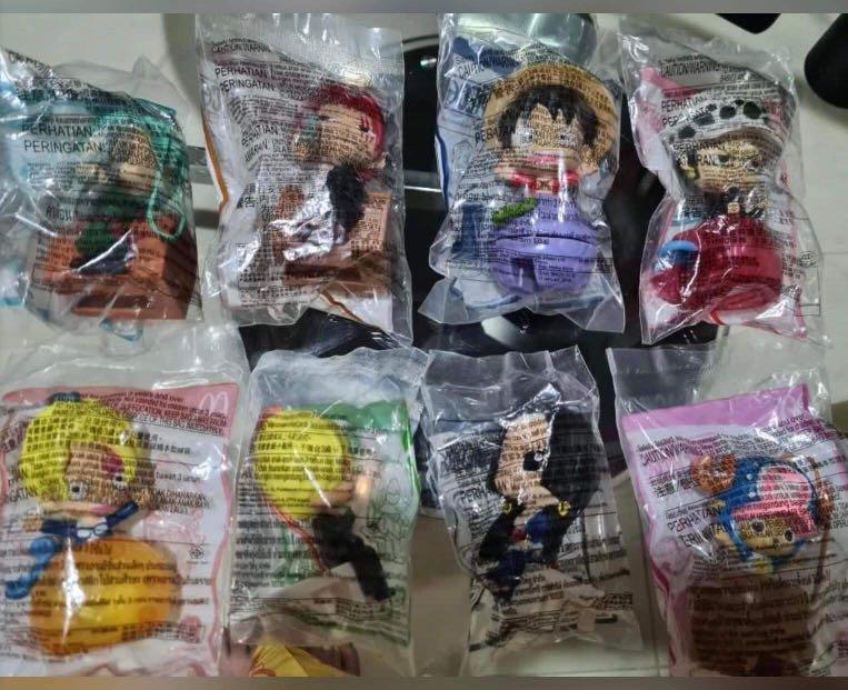 One Piece Thailand Mcdo complete set (8pcs.), Hobbies & Toys, Toys ...
