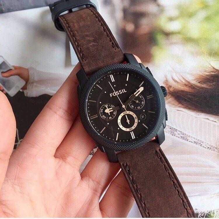 100% Fossil Watch Men Brown Fs4656 