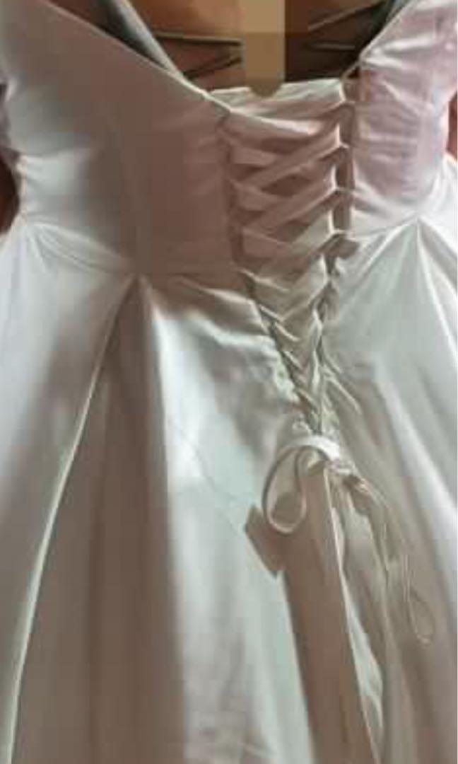 Plus Size White Wedding Gown For XL XXL Women s Fashion