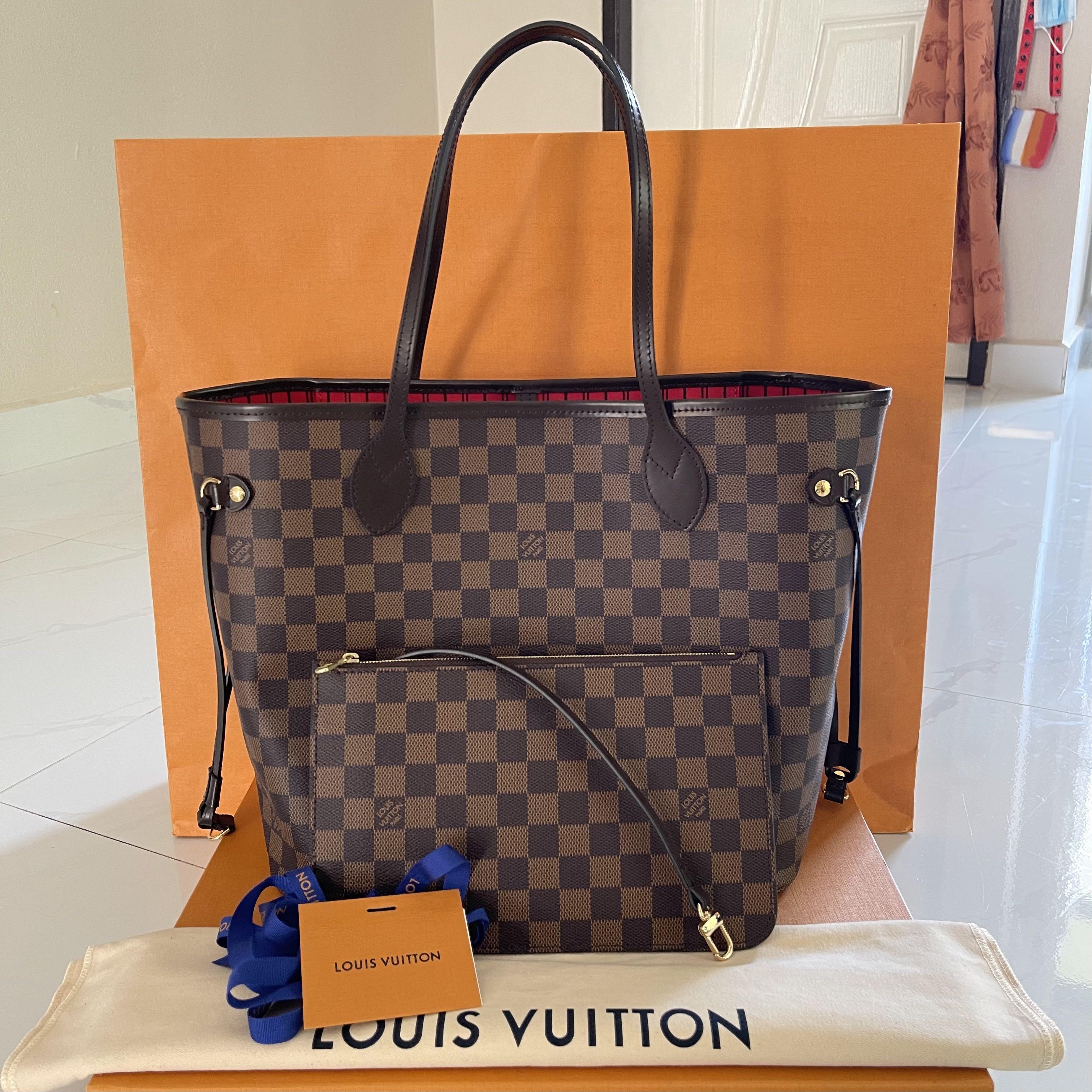 Preloved Louis Vuitton Lv Neverfull MM Damier, Luxury, Bags & Wallets on  Carousell