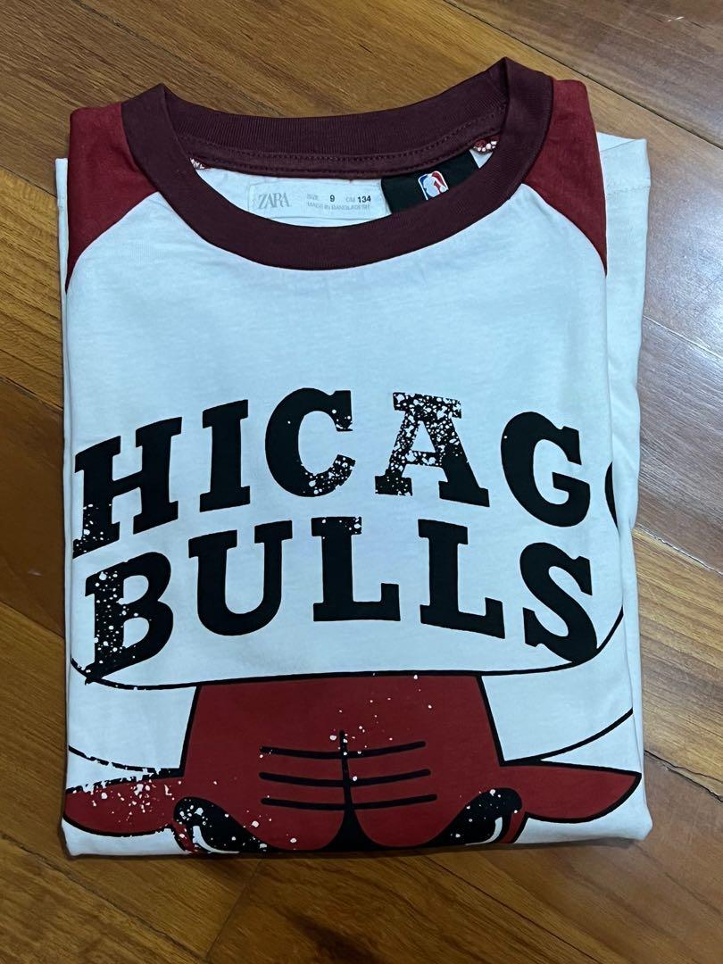 Kids Zara - Chicago Bulls NBA T-Shirt in Maroon - 9-10 Years (140 cm) - Kids