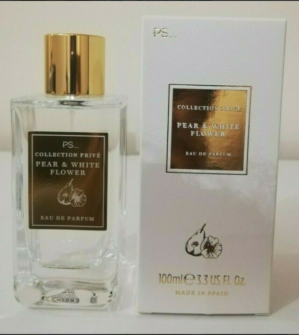 Pear and white shop flower perfume