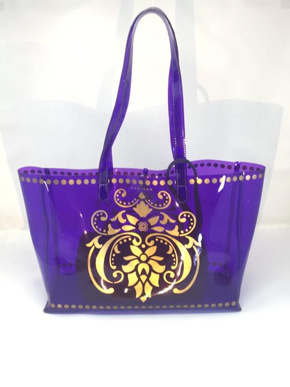 Purple beach bag cheap