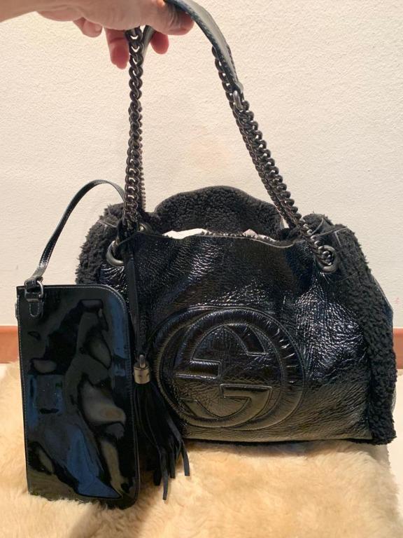 Gucci patent bag hotsell