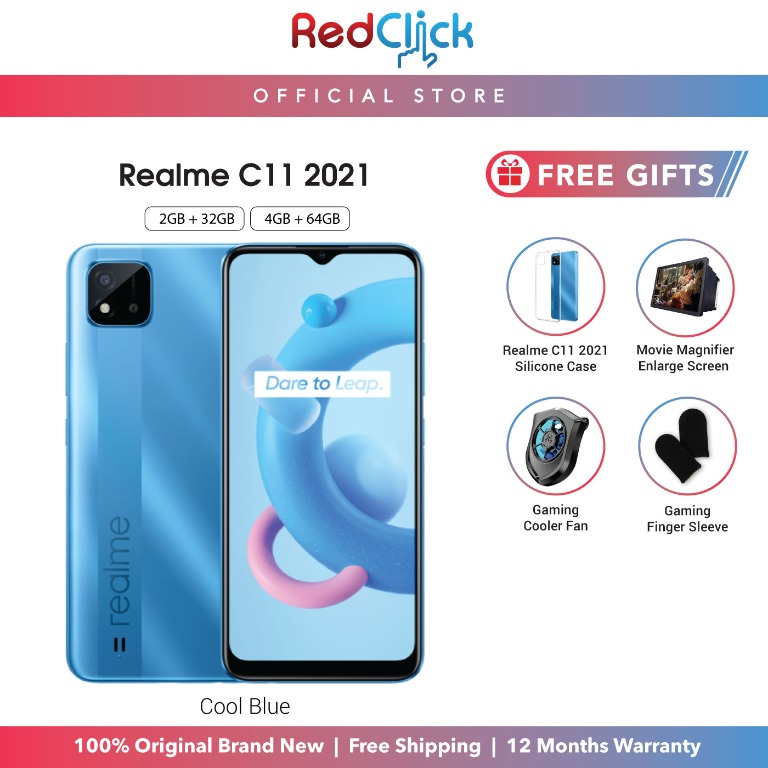 Realme C11 2021 4G LTE /rmx3231 (2GB/32GB)(4GB/64GB) Original Realme