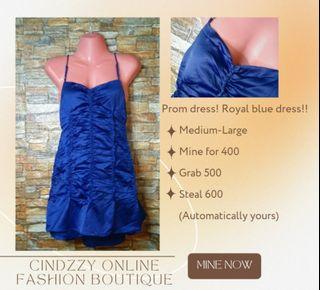 Royal blue Prom dress