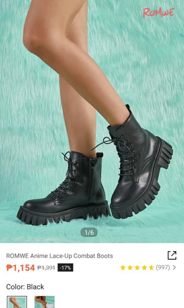 SALE!!! SHEIN COMBAT BOOTS, Women's 