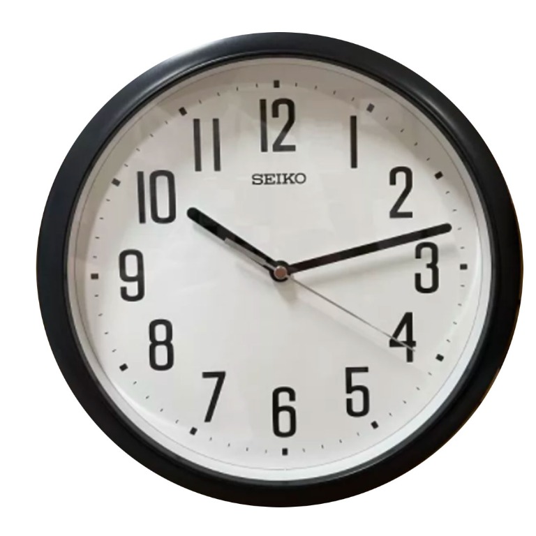 Seiko Quiet Sweep Analog Quartz Decorator Wall Clock QHA005K QHA005KL