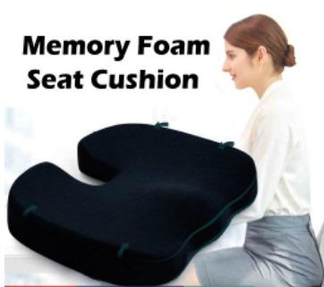 Tbfit Memory Foam Gel Seat Cushion for Office Chair, Comfort Car Chair  Cushion, Desk Seat Cushion for Tailbone Sciatica Pain Relief, Ergonomic  Coccyx Seat Pad Butt Pillow for Back Support-Wholesale Tbfit Memory