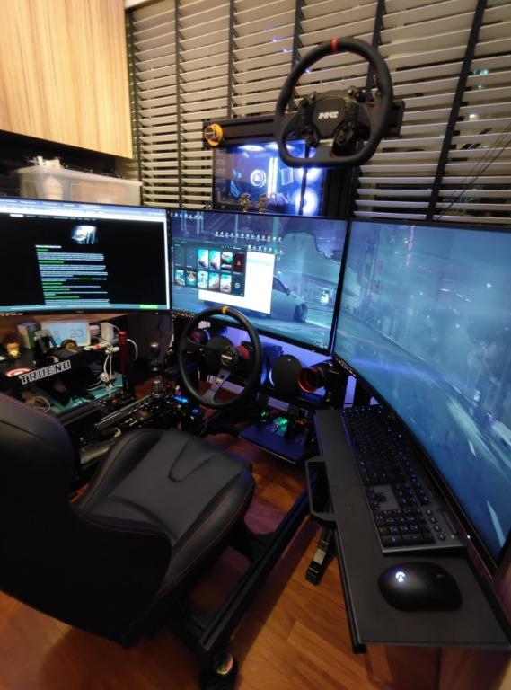 Sim Racing Rig Complete Setup, Video Gaming, Gaming Accessories ...