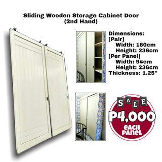 🔥Sliding Wooden Storage Cabinet Door (2nd Hand)🔥