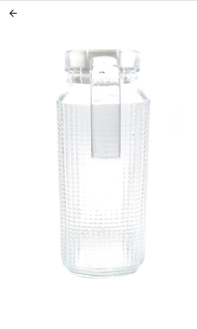 Slique Premium Glass Pitcher with Lid 1,000ml BPA FREE Lead Free, Furniture & Home Living
