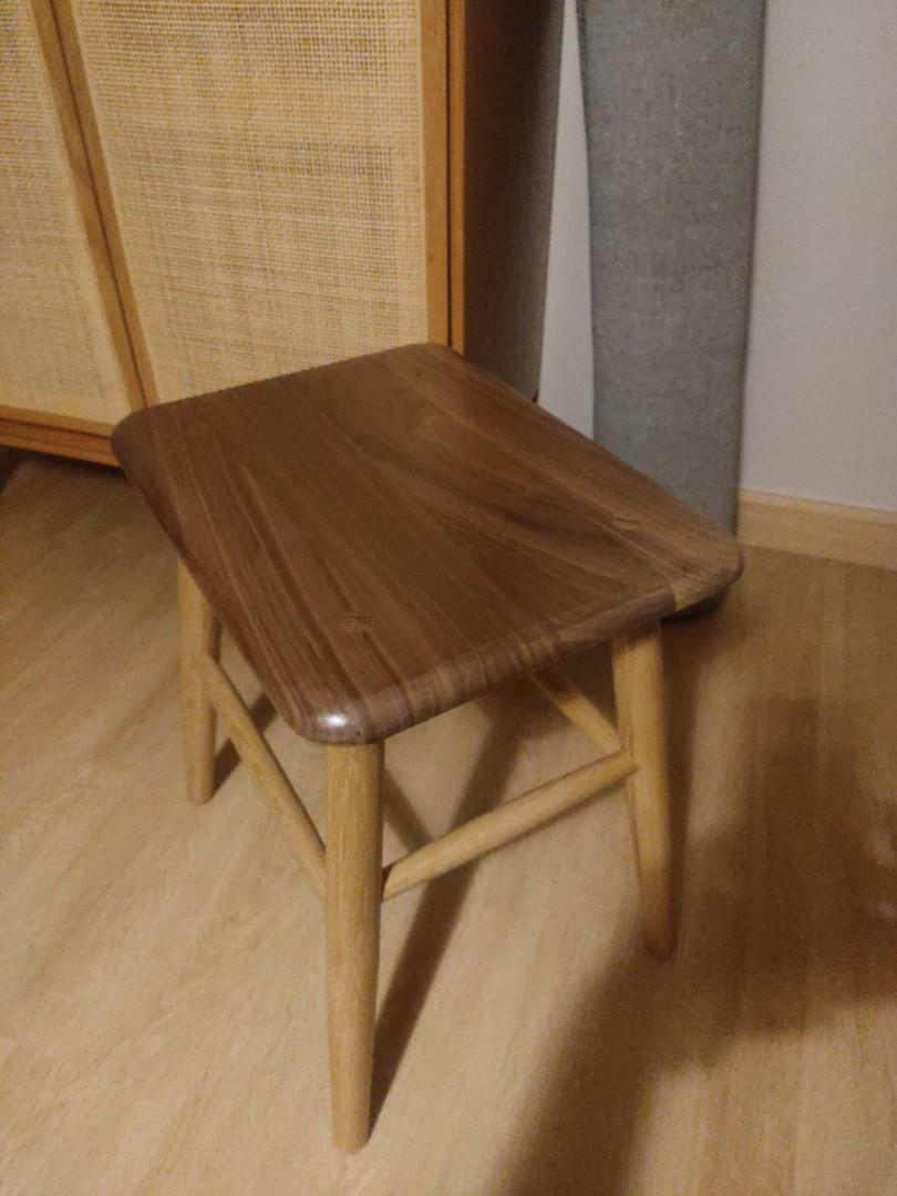 Solid wood stool (Category: Chairs) located in Singapore. Submitted by fntsl (Listing ID 1156503075, Image 2). Description: Slight nego for keen buyer.