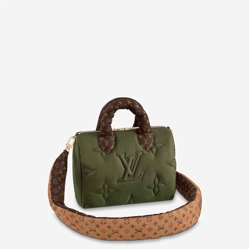 Louis Vuitton Speedy Bandouliere 25 Khaki Green in Econyl/Coated Canvas  with Gold-tone - US