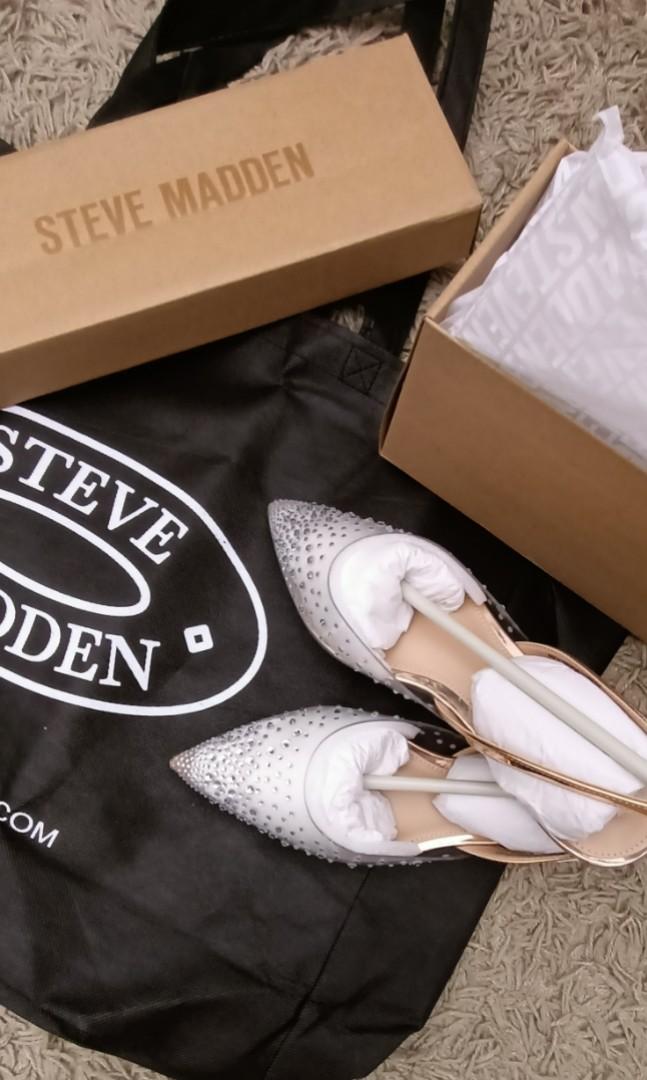 STEVE MADDEN JOSEY ROSE GOLD FLATS 