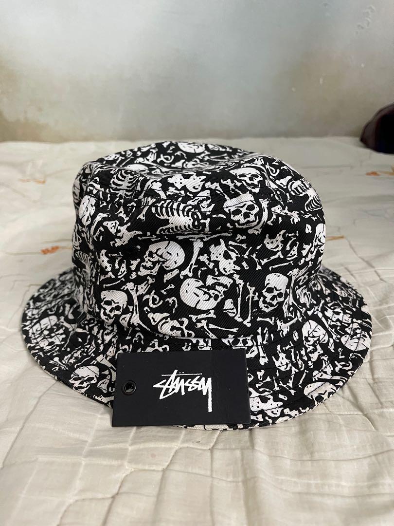 Stussy bones bucket hat store