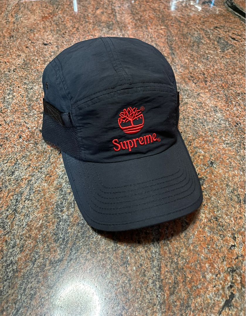 Supreme x Timberland Camp Cap Black, Men's Fashion, Watches