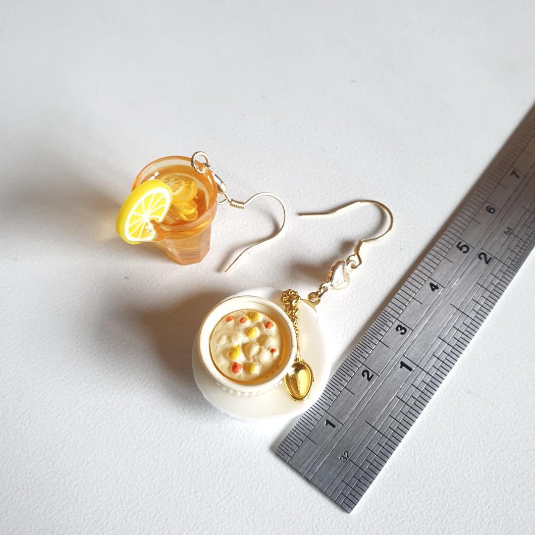Cute food earrings sale