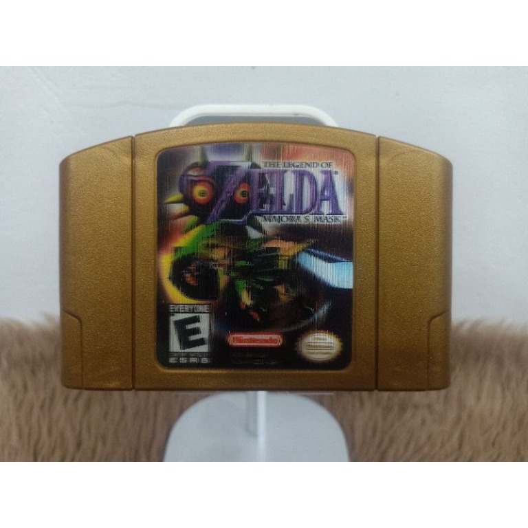The Legend of Zelda Majoras Mask Holographic Gold N64 Game ...