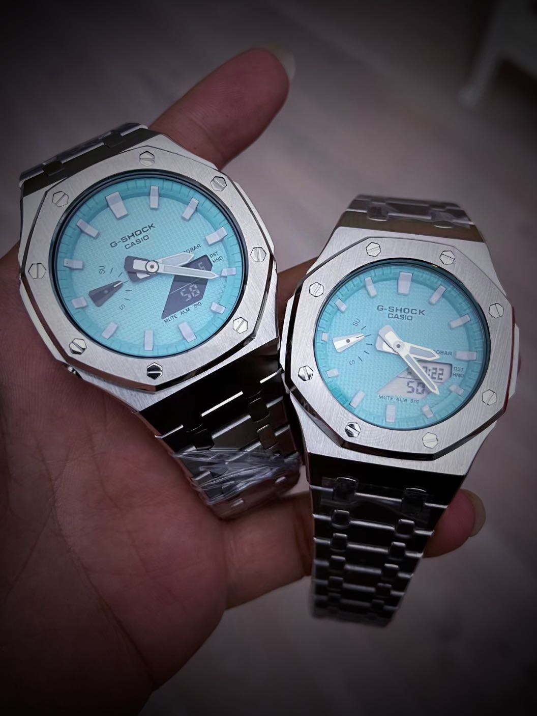 Tiffany blue hype G SHOCK Casio custom mod ga2100 ga2110 s2100