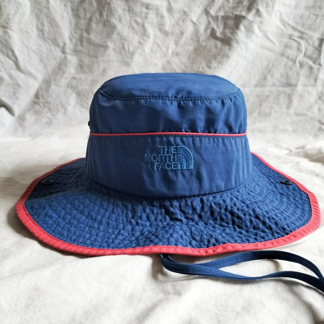 TNF navy summer bucket hat, Fesyen Pria 