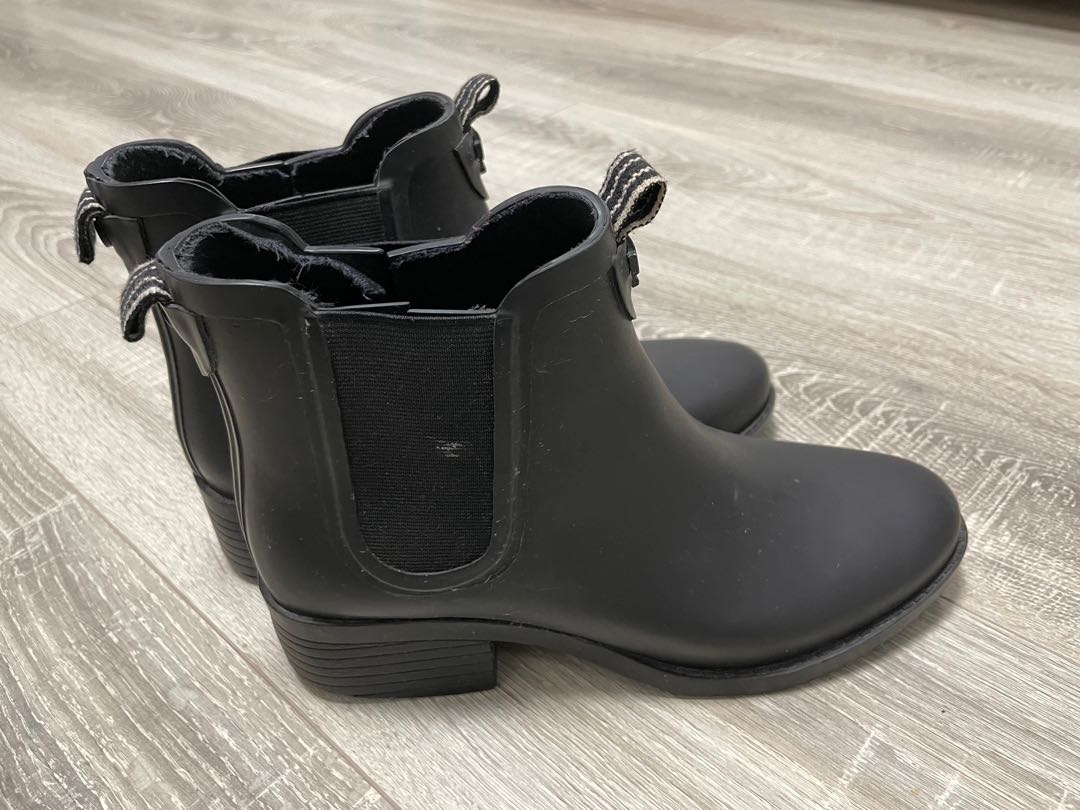 Tory Burch Classic Rain Boots 雨靴, 女裝, 鞋, 靴- Carousell