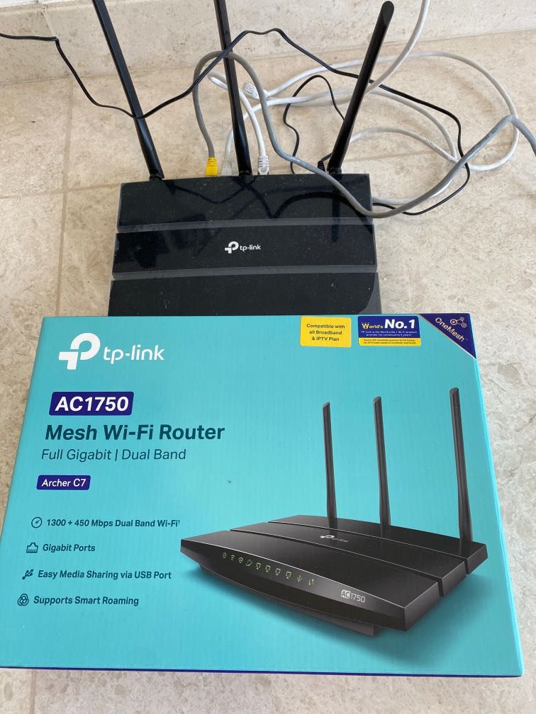 TPLink mesh wifi router AC 1750, Computers & Tech, Parts & Accessories
