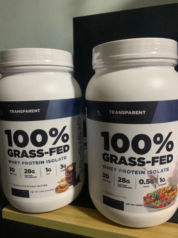Transparent Lab Whey Protein Isolate, Health & Nutrition, Health ...