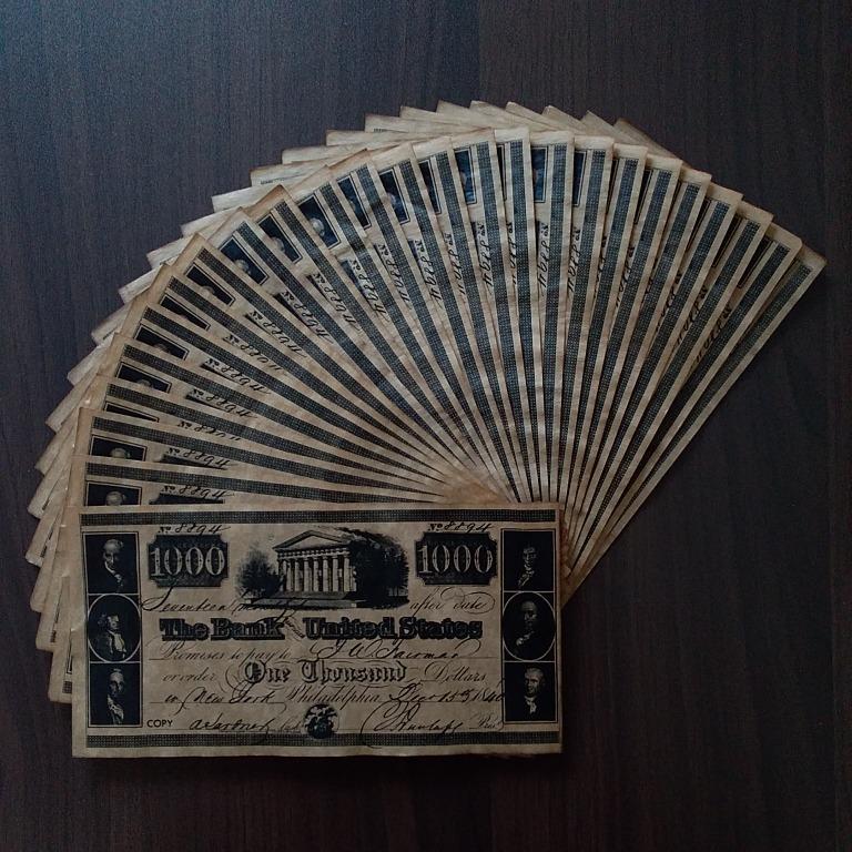 Singapore 1840 10 u.s dollars used Dogs 