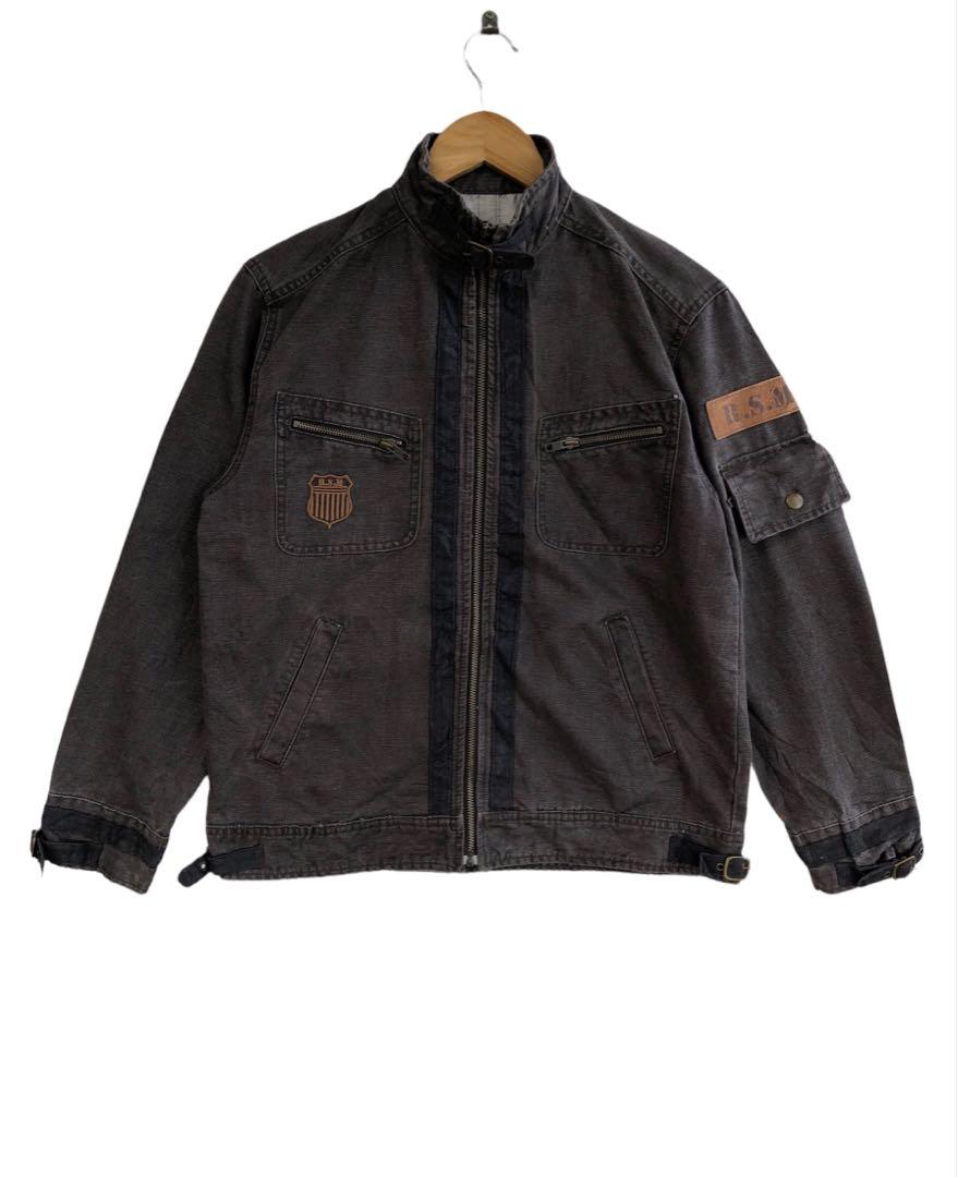 Vintage Army Denim Jacket, Women's Fashion, Coats, Jackets and