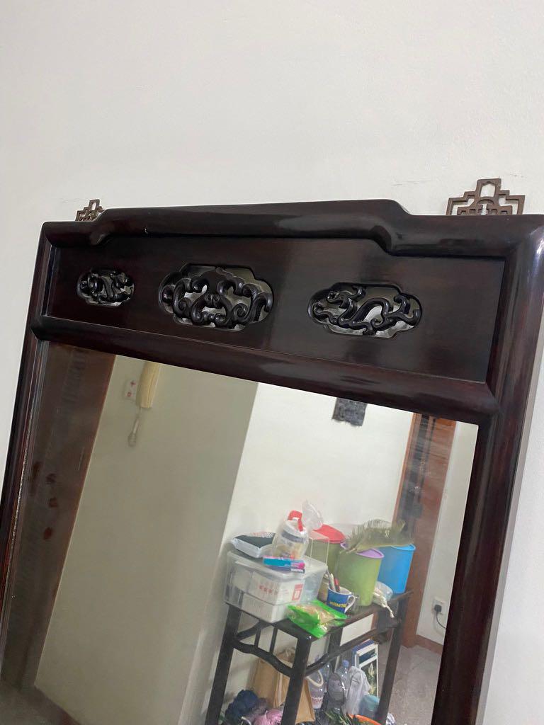 Vintage Half Moon Table and Mirror , Furniture & Home Living, Furniture