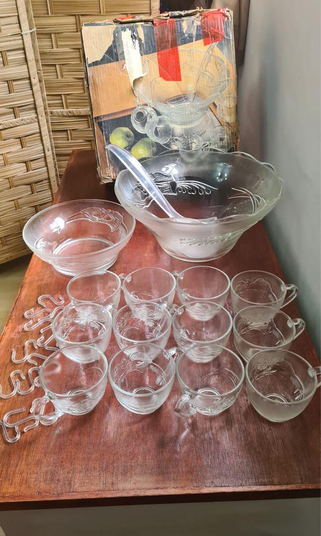 Vintage Punch Bowl (Category: Pitchers & Dispensers) located in Bacoor. Submitted by missysissyapparel (Listing ID 1156367837, Image 3). Description: 30 years old punch bowl of our mother. In a very good condition and complete set. No issues, no crack. Still with box as seen in the photos. .