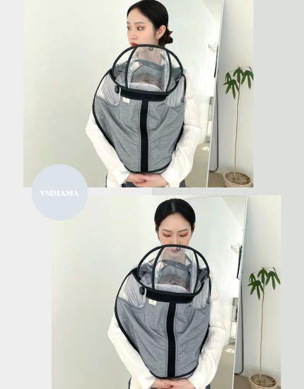 🌟🌟新款-🇰🇷韓國直送🇰🇷Ymmama 夏季孭帶嬰兒防疫罩/初生嬰兒防疫帽 