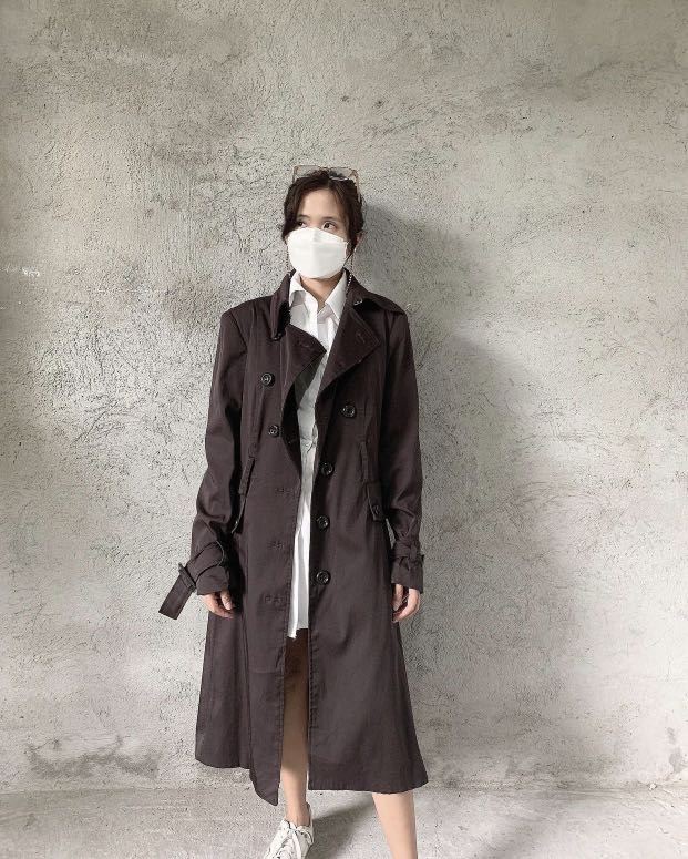 Zara dark brown coat clearance