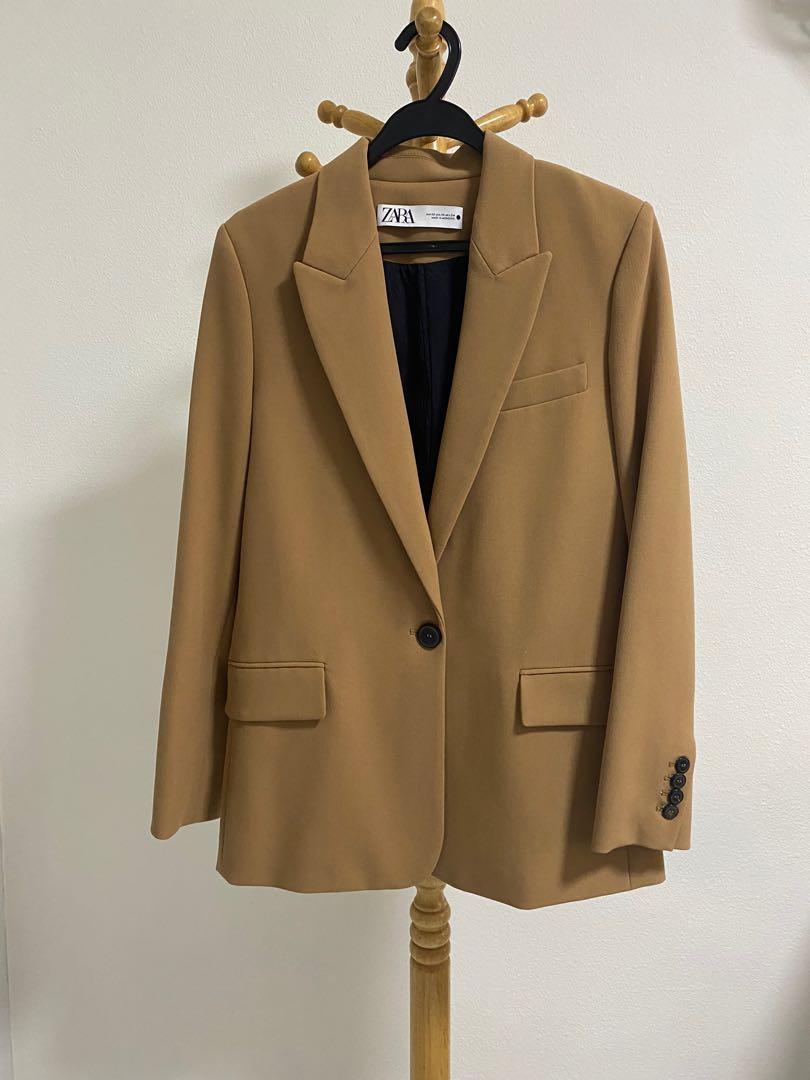 Blazer camel femme 2025 zara