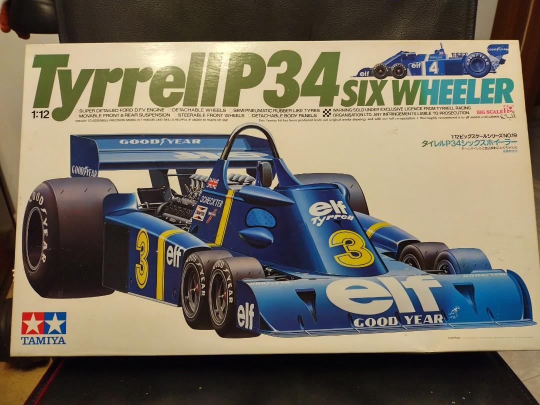 1/12 Tamiya F1 Tyrrell P34模型+ 全新Shunko 水貼及1/12 Tyrrell 003