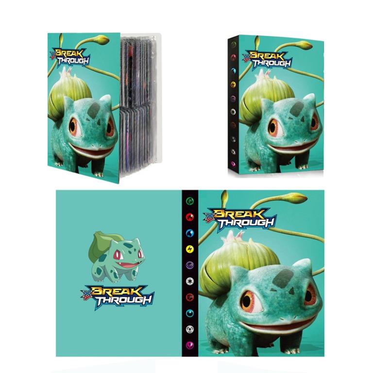 Pokemon TCG Green Bulbasaur Binder Card Portfolio Storage Album Holder US Seller 