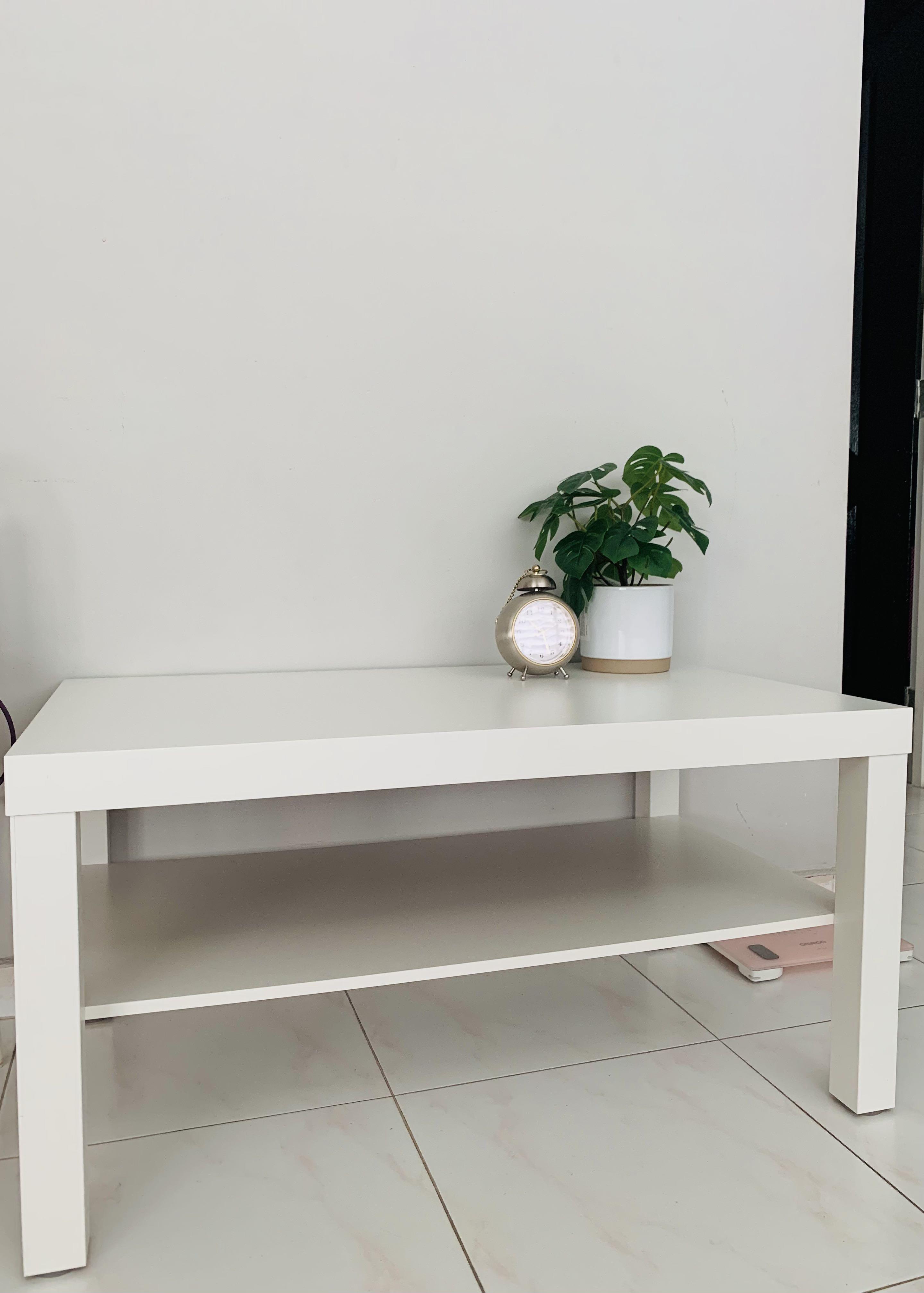 Ikea White Coffee Table / TV Console , Furniture & Home Living ...