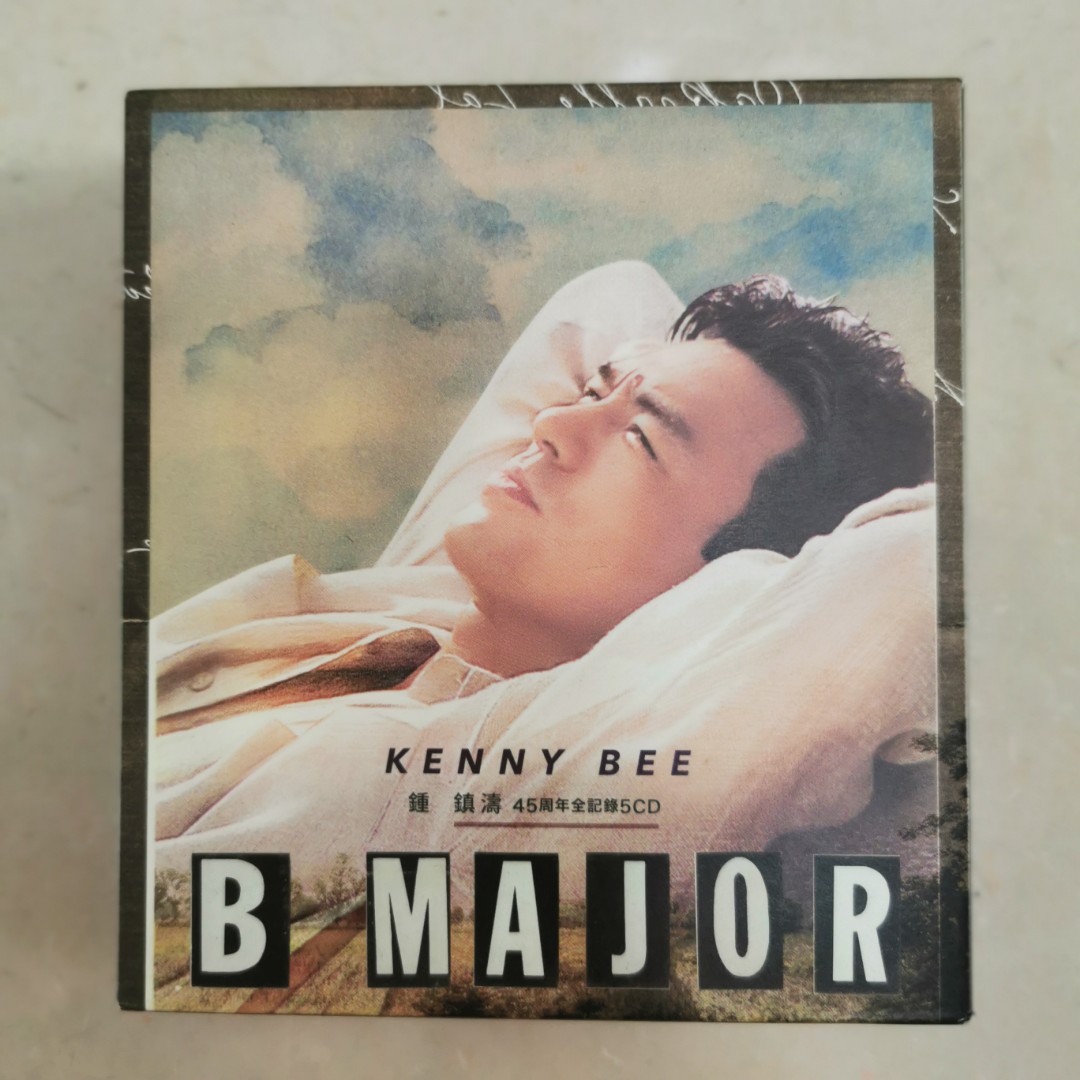 98％new 鍾鎮濤45周年全紀錄Kenny Bee: B Major 5CD+50頁特厚歌詞書 