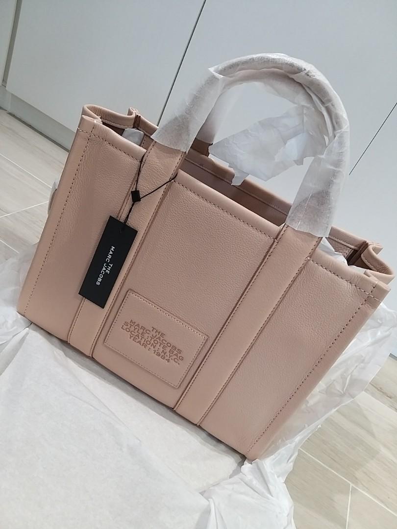 全新真皮大容量靚粉色Marc Jacobs Leather Tote Bag Rose Dust *Medium