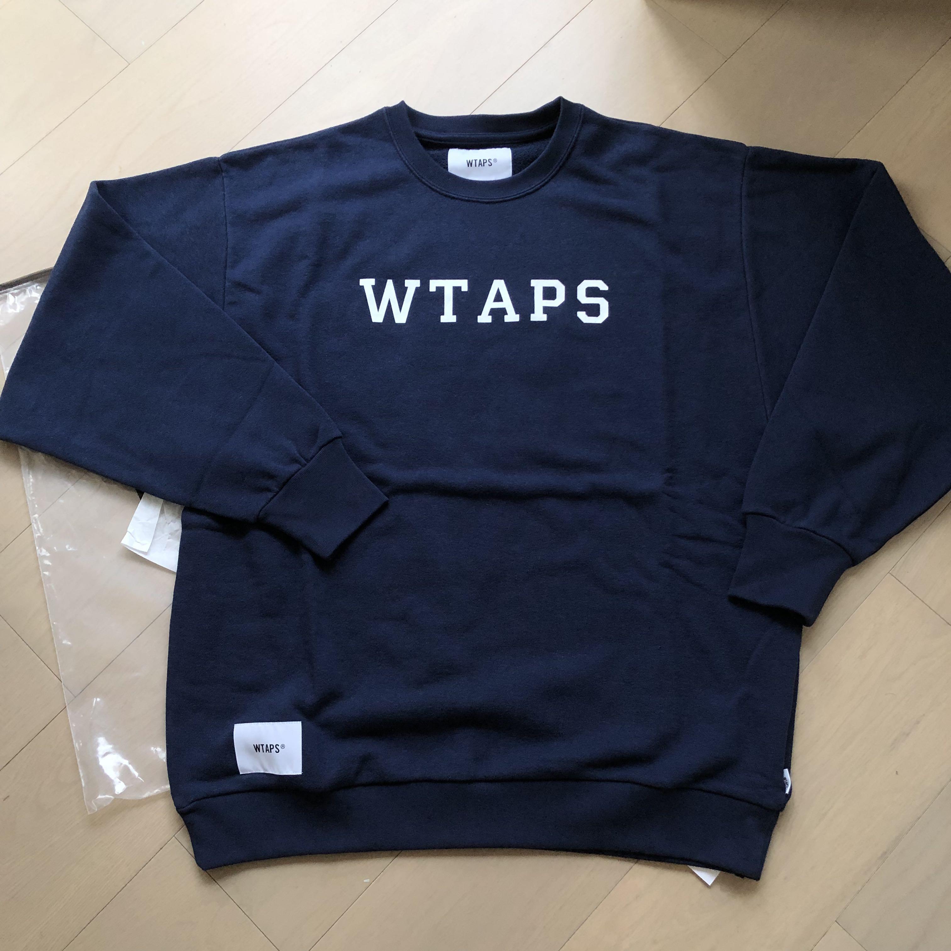 WTAPS ACADEMY SWEATER ネイビー L WTAPS(ダブルタップス 
