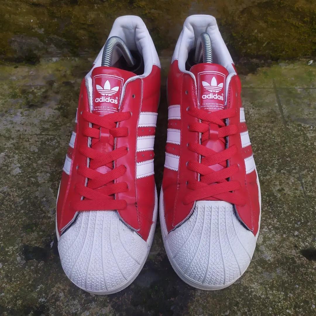 Adidas superstar hotsell 2 red white