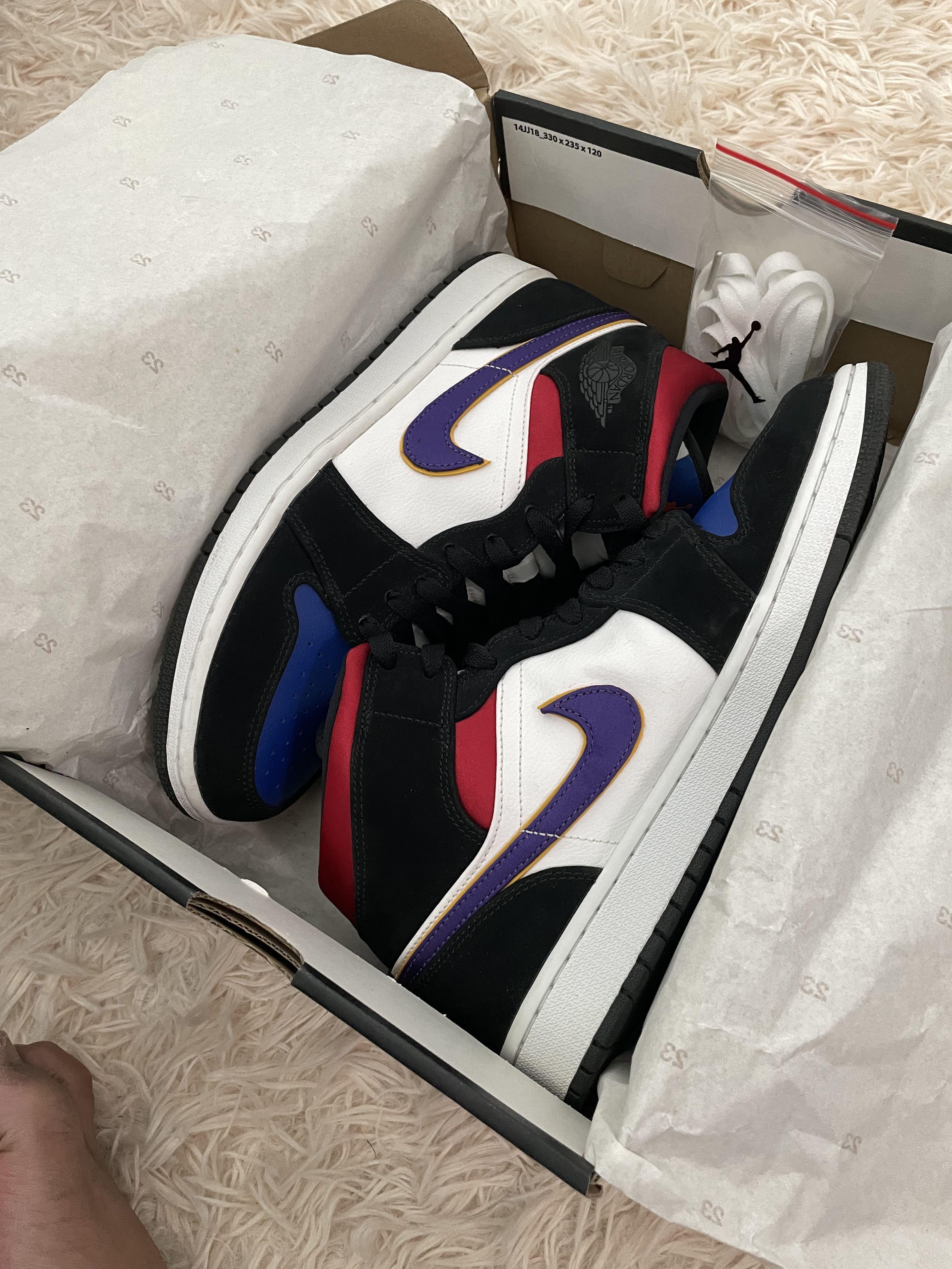 Air Jordan 1 Mid SE Lakers Top 3 Men s Fashion Footwear