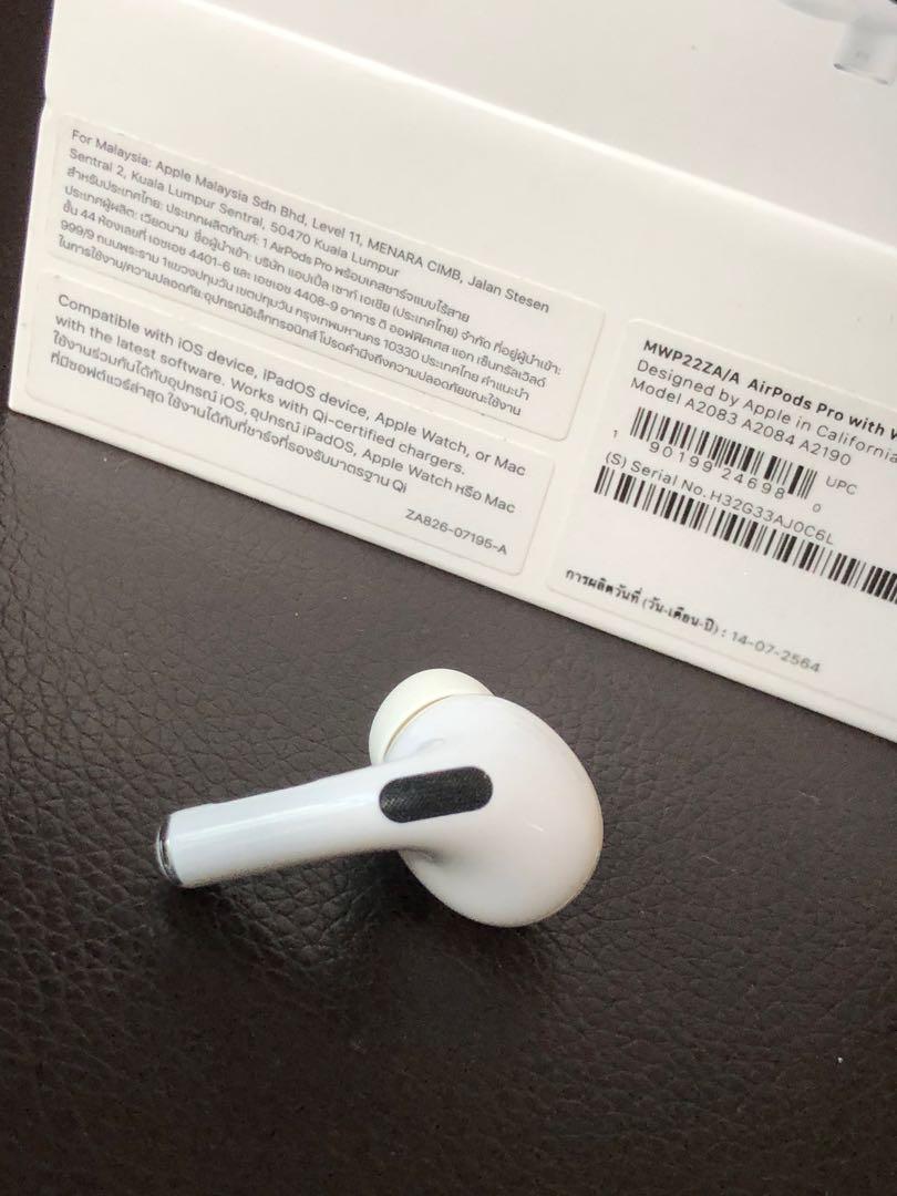 Airpods pro LEFT POD ONLY (with receipt and under warranty), Audio